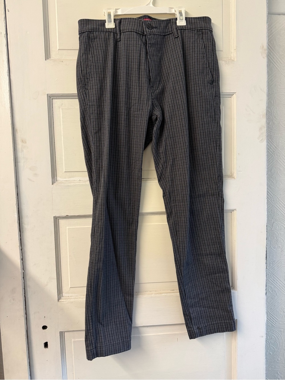 Levi's Men's Charcoal Pinstripe Dress Pants